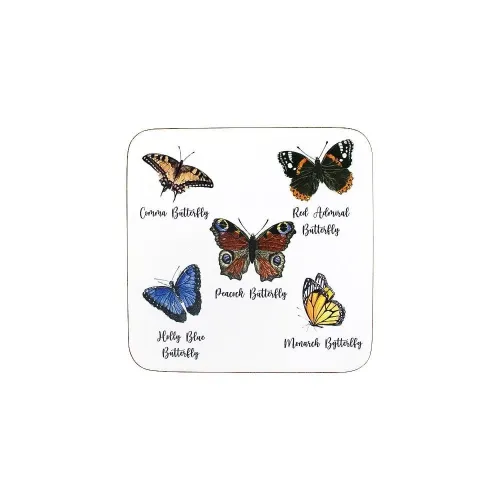 Mars & More glasonderzetter Vlinders